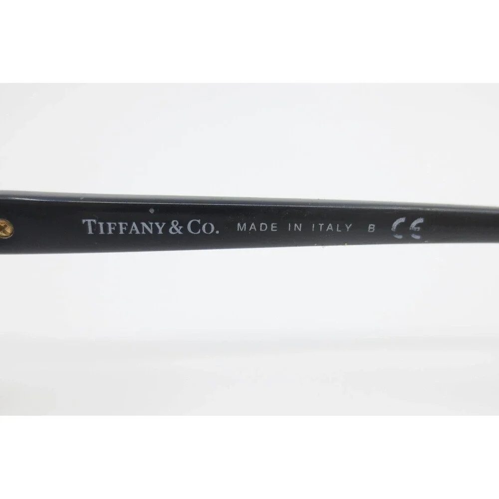 Tiffany & Co TF 2091-B 8211 Black Crystal Flower Rectangular Eyeglasses